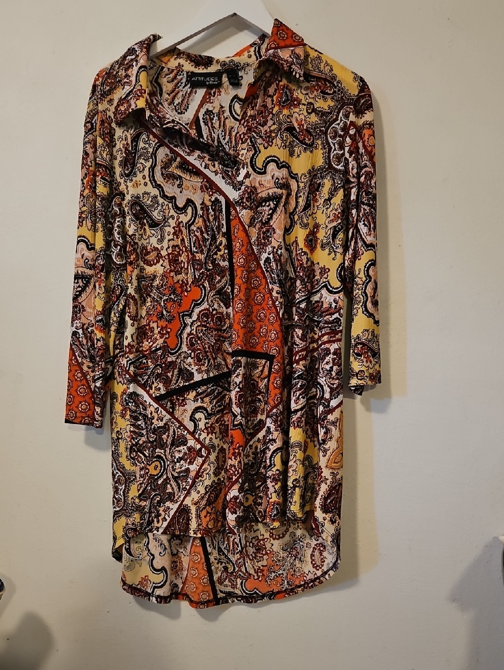 Attitudes by Renee Printed Big Shirt Xl - Picture 1 of 7